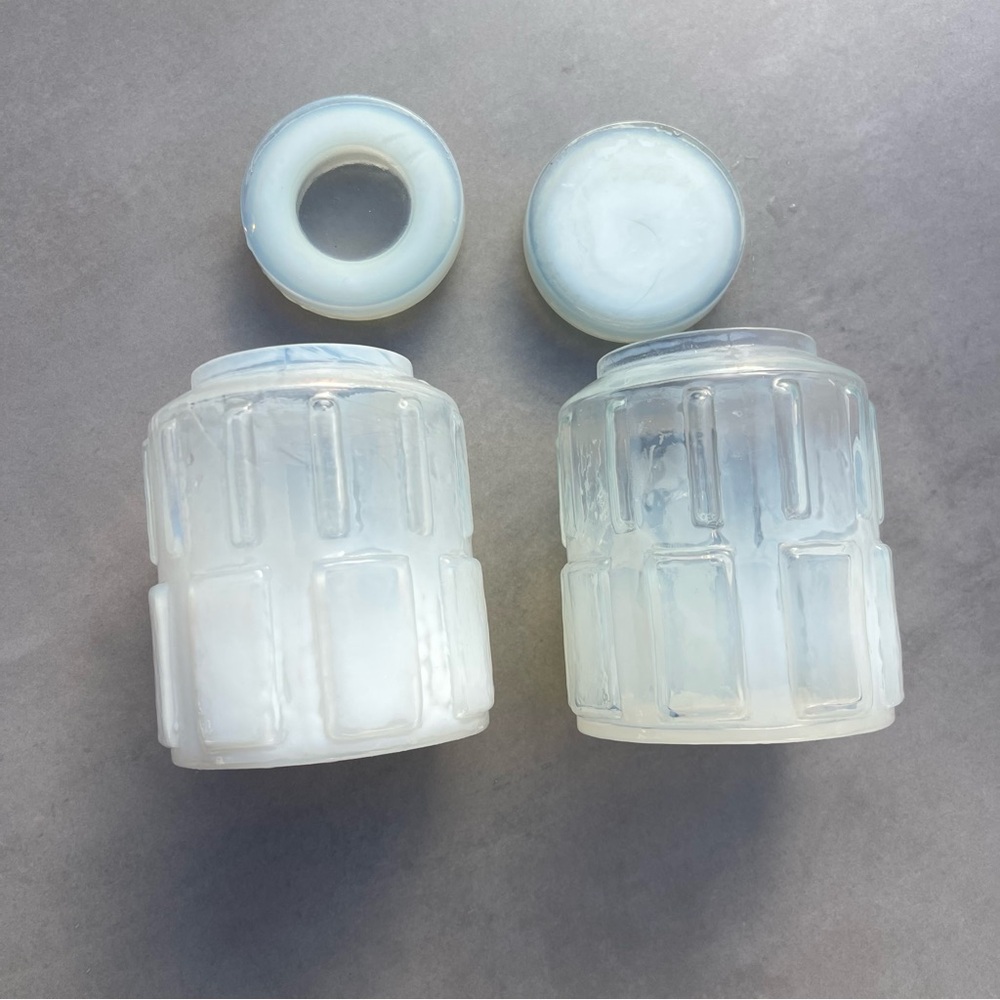 Opalite Jar Set - Candle Holder / decor - Picture 4 of 8